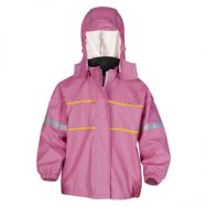 Pu Tricoated Knitted Polyester Fabric Raincoat