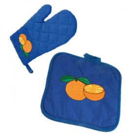 Mitten oven and pot holder 